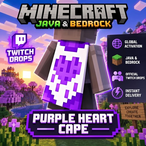 Minecraft purple heart - minecraft,